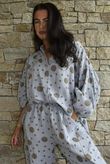 Hush Pillow Cotton Spot On Nero Boyfriend Shirt Cloud Grey